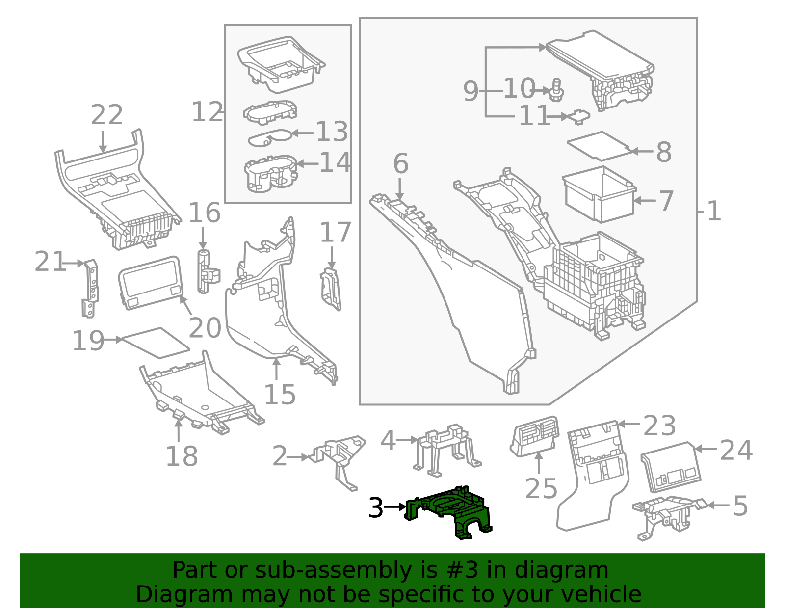 58994-42040 - High-Quality Console Bracket for 2023-2025 Toyota bZ4X ...