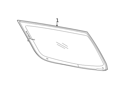 Glass & Hardware - Back for 2016 Chrysler 200 #0