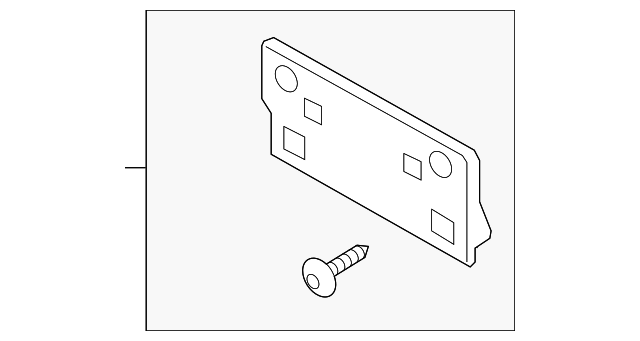 BDTS-50-170B - License Plate Bracket 2019-2025 Mazda 3 | Mazda-Parts