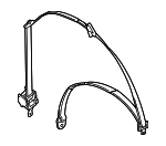 96866944 - Electrical: Belt &amp; Retractor for Chevrolet: Aveo, Aveo5 | Pontiac: G3 Image