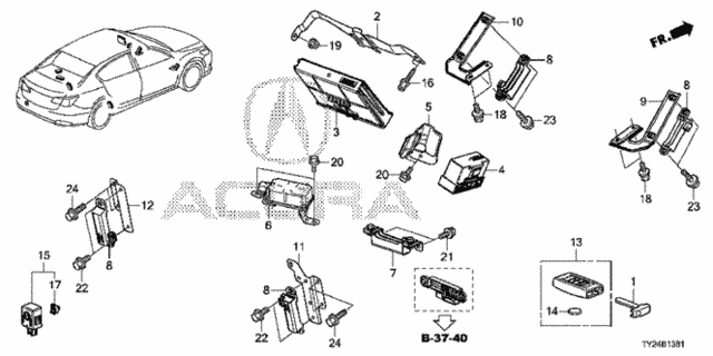 Smart Unit (2) for 2016 Acura RLX #0