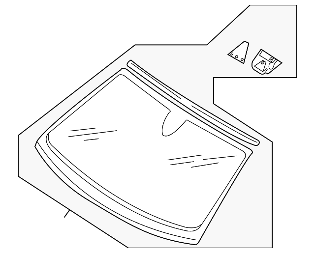 雨 2015-2018 Audi Windshield 4H0-845-099-AF-NVB | Audi USA Parts