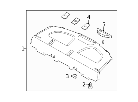 Interior Trim - Rear Body for 2012 Hyundai Accent #1