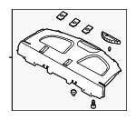 856101R3009Y - Body: Pkg Tray Trim for Hyundai Image
