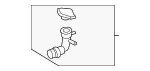 16897F0040 - Cooling System: Engine Coolant Filler Neck for Toyota Image