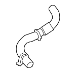 16572F0100 - Belts &amp; Cooling: Radiator Coolant Hose for Toyota Image