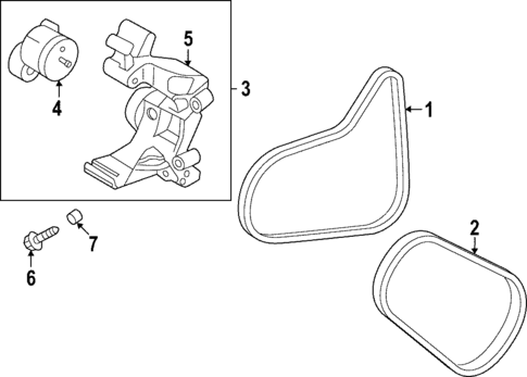 Belts & Pulleys for 2023 Hyundai Santa Fe #0