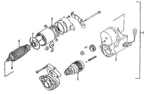 Starter for 1991 Isuzu Impulse #1