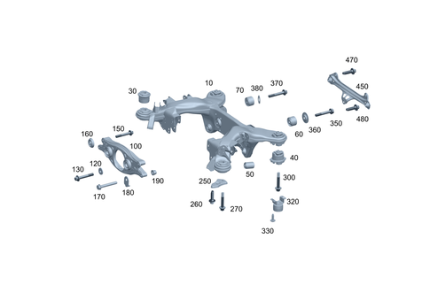 Rear Axle Carrier for 2023 Mercedes-Benz Maybach S680 #0