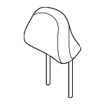 88700S9010XNE - Body: Headrest for Kia Image