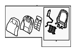 88400S9541XNE - Body: Seat Back Assembly for Kia Image