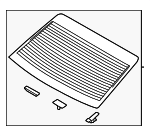 87110J0010 - Body: Back Glass for Hyundai: Accent Image
