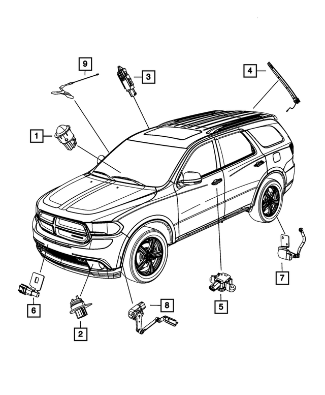 56054213AB - Electrical: Seat Belt Reminder Sensor for Mopar Image image