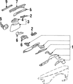 10406956 - Body: Side Rail Assembly for Buick: Regal | Chevrolet: Lumina, Monte Carlo | Oldsmobile: Cutlass Supreme | Pontiac: Grand Prix Image