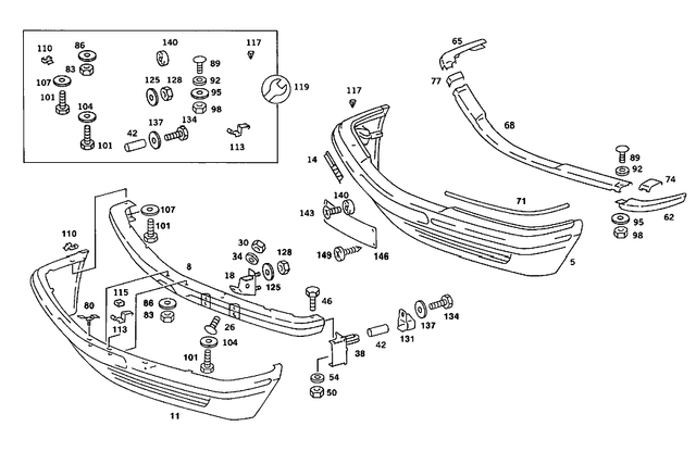 1268851423 - : Cover for Mercedes-Benz Image