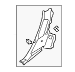 4M0867768F4PK - Body: Lower Pillar Trim for Audi: Q7, SQ7 Image