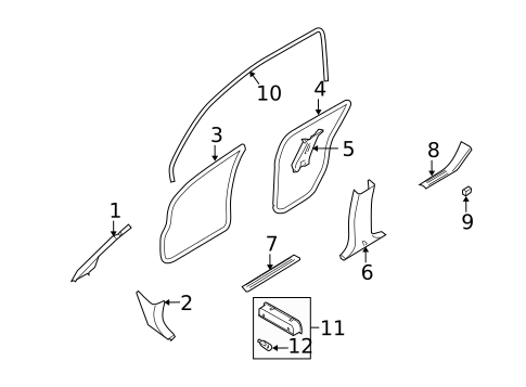 Interior Trim - Pillars for 2008 Nissan Armada #0