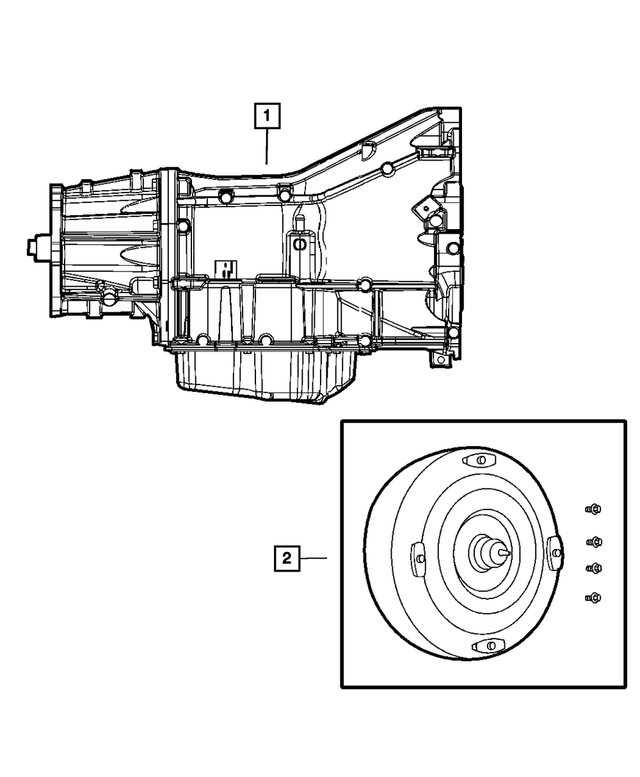 R5143690AH - Automatic Transaxle 4 Speed: Transmission Package for Mopar Image image