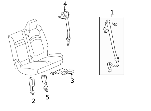 Seat Belt for 2011 Chevrolet Traverse #0