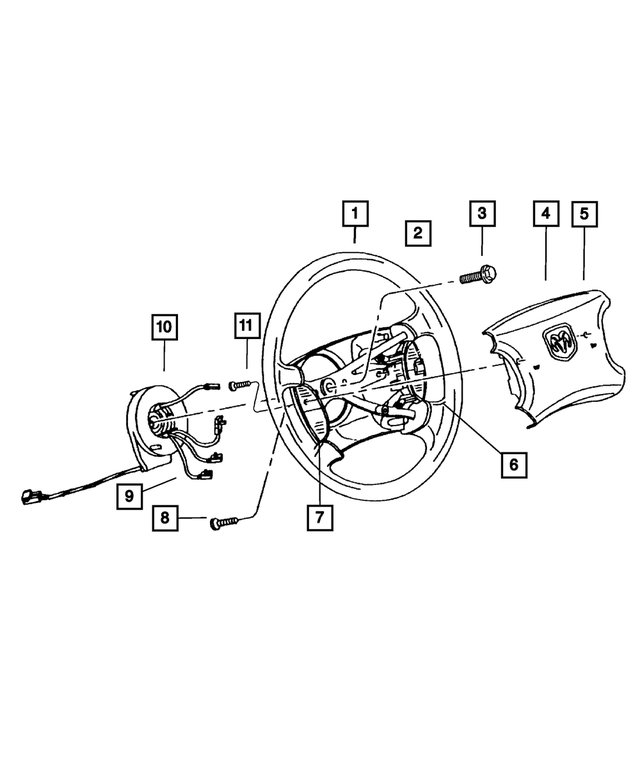 YV191J8AD - Steering: Steering Wheel for Mopar Image