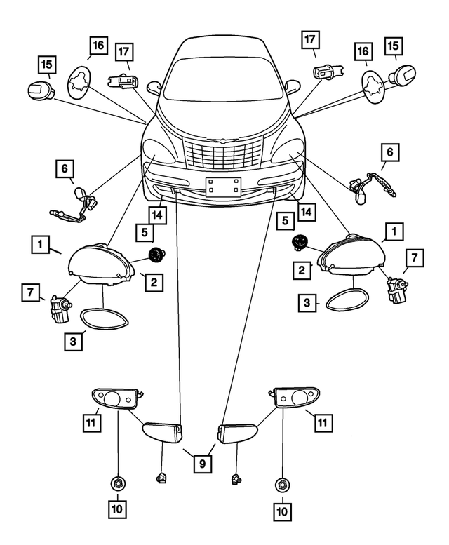 5116047AE - Electrical: Headlamp Module, Left for Mopar Image
