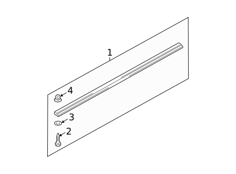 Exterior Trim - Pillars for 2005 Mazda 6 #1