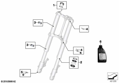 Service of Telescopic Forks for 2019 BMW-Motorrad C 650 GT #0