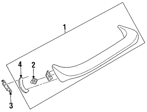 Spoiler for 1997 Ford Aspire #0