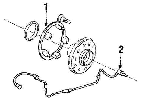 ABS Components for 1994 Subaru Legacy #1