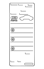 4G8010502EK - : Tire Info Label for Audi: S7 Image
