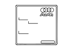 77010542A - Body: Info Label for Audi: A3, A3 Quattro, A3 Sportback e-tron, A4, A4 allroad, A4 Quattro, A5 Quattro, A5 Sportback, A6, A6 allroad, A6 Quattro, A7 Quattro, A7 Sportback, A8 Quattro, allroad, Q3, Q5, Q5 PHEV, Q5 Sportback, Q7, Q8, RS Q8, RS4, RS5, RS5 Sportback, RS7, S3, S4, S5, S5 Sportback, S6, S7, S7 Sportback, S8, SQ5, SQ5 Sportback, SQ7, SQ8, TT Quattro, TT RS Quattro, TTS Quattro Image