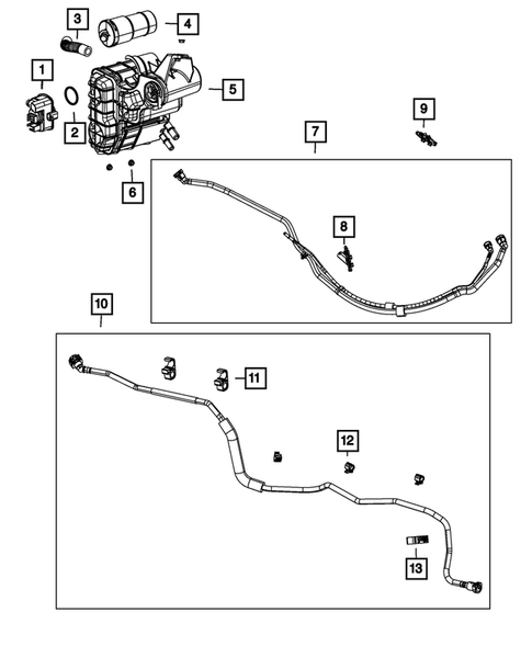 Vacuum Canister/Leak Detection Pump for 2013 Dodge Dart #0