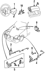 FD1557K00A - : Driver Inflator Module for Mazda: RX-7 Image