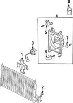 90311MB6003 - : Fan Blade Nut for Acura Image