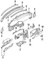 GA2A64041A02 - : Glove Box Door for Mazda Image