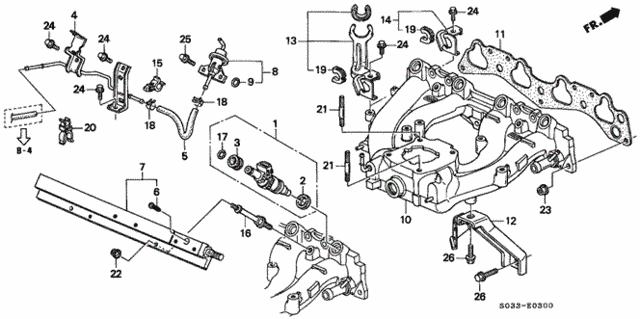 Intake Manifold (Down Flow) for 1997 Honda Civic #0