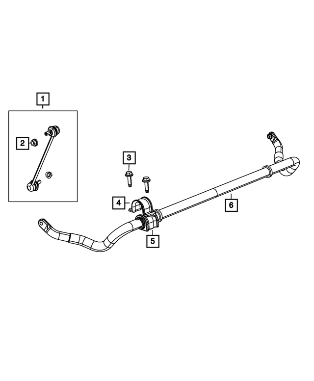 V5174185AC - Front Suspension: Stabilizer Bar Link Kit for Mopar Image image