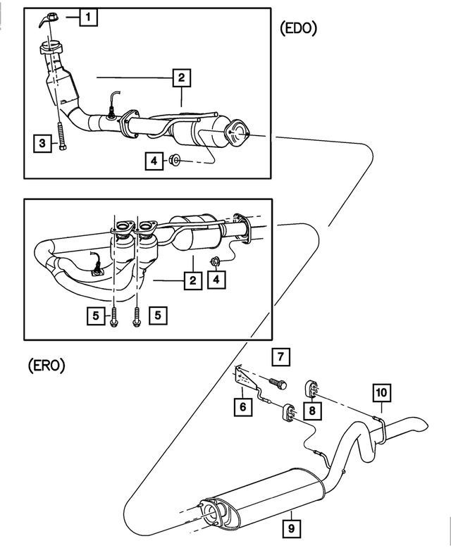52059681AE - Exhaust: Exhaust Pipe And Converter for Mopar Image