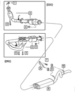 52059716AA - Exhaust: Hex Lock Nut for Mopar Image