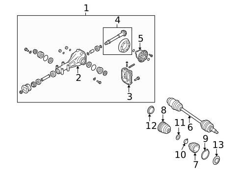 Differential for 2013 Subaru Outback #1