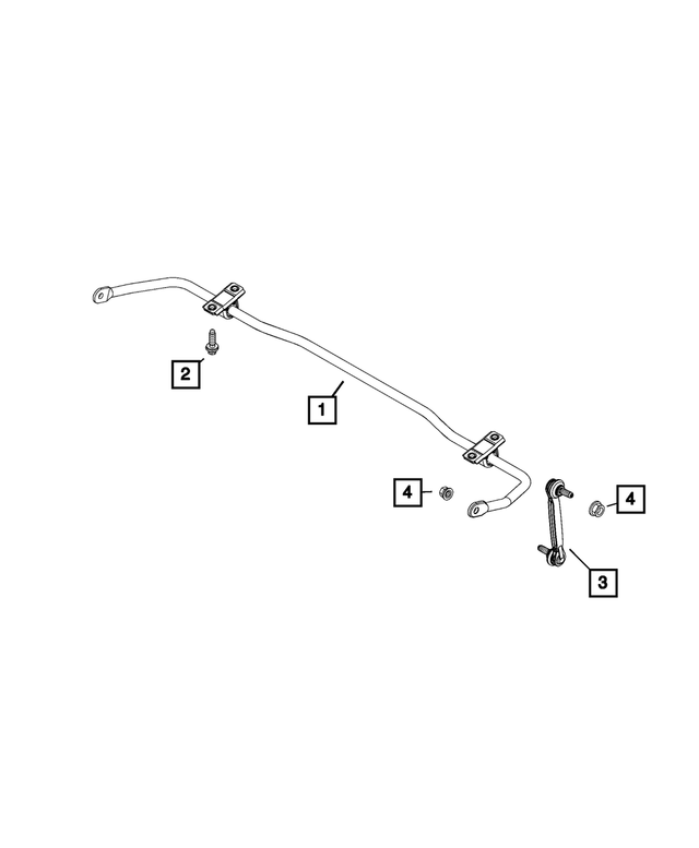 68527304AA - Rear Suspension: Stabilizer Bar Link for Mopar Image image