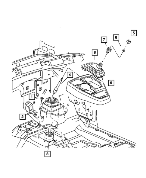 Gearshift Controls for 2007 Dodge Dakota #0
