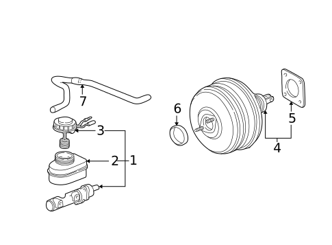 Master Cylinder - Components On Dash Panel for 2007 Honda Ridgeline #0