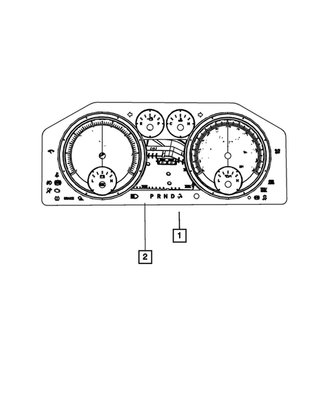 Instrument Panel Cluster for 2012 Ram 2500 #0
