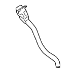 99120104407 - Fuel System: Filler Neck for Porsche: 718 Boxster, 718 Cayman, 718 Spyder, 911, Boxster, Cayman Image