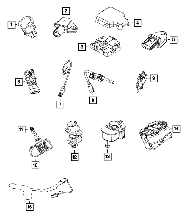 68204397AA - Electrical: Compressor Temperature Sensor for Mopar Image image