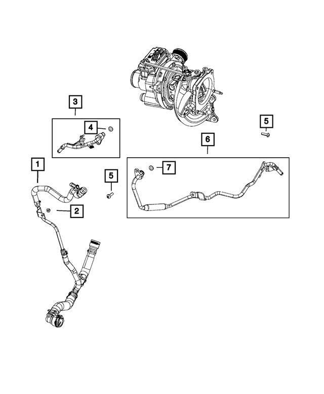 4893731AE - Cooling: Coolant Tube for Mopar Image