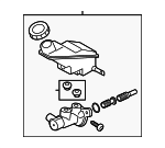 58510R5000 - Body: Master Cylinder for Hyundai Image
