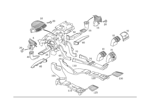 Air Ducting for 2005 Mercedes-Benz CL500 #0