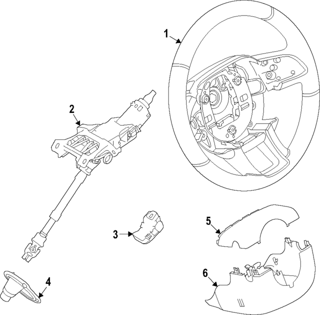 J9C35549PVJ - Steering: Steering Wheel for Jaguar Image